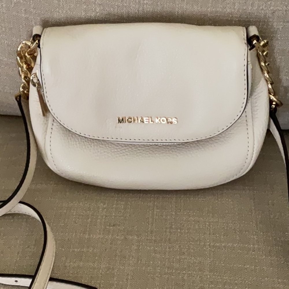 Michael Kors Cream color Crossbody Bag with Gold accents - Picture 1 of 10